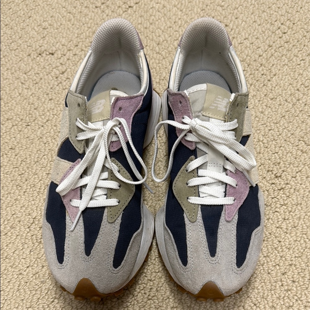New Balance Navy and Pink Sneakers